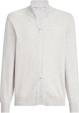Brunello Cucinelli Cashmere cardigan in Fog at Nordstrom, Size 48 It