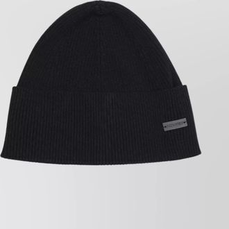 Saint Laurent cashmere ribbed texture hat