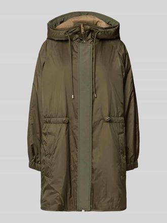 Max Mara Regular Fit Wendeparka aus regendichtem Gewebe Modell ALCAMO in Khaki, Gr&ouml;&szlig;e 40