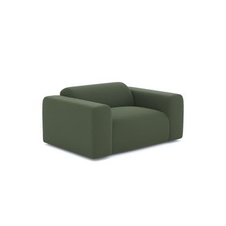 Sia Home Sill&oacute;n de sal&oacute;n tejido tramado verde oliva