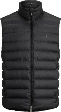 Polo Ralph Lauren Jassen, Heren, Zwart, L, Polyester, Quilted Matt Vest