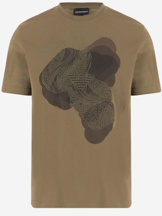 Emporio Armani Camiseta de algod&oacute;n con logo de Emporio Armani