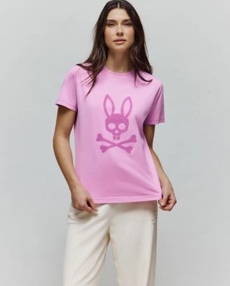 Psycho Bunny WoMens Roux Graphic Tee 508 ORCHID / XL