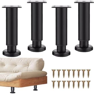 OEM Juego De 4 Patas Ajustables Para Muebles, De 18 A 30 Cm, Ideales Para Muebles De Ba&ntilde;o, Mesas, Sillas, Escritorios, Cocinas, Armarios Y Sof&aacute;s - Crezuo