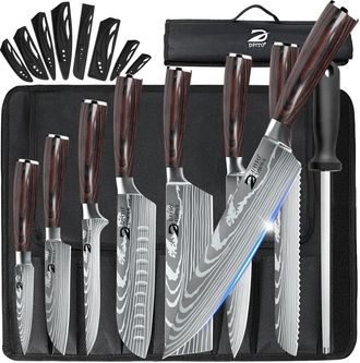 OEM Juego De Cuchillos De Cocina De Acero Inoxidable Con Mango C&oacute;modo