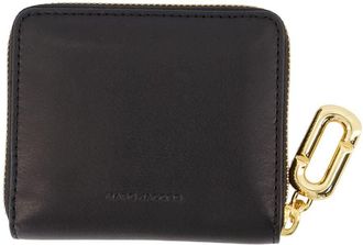 Marc Jacobs Womens The Slim Compact Wallet - Marc Jacobs Leather Black Cowhide Accessories