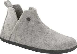 Birkenstock Andermatt Shearling Narrow Fit - Heren - Pantoffels - Grijs - 46 EU - Wol - Schoenen