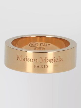 Maison Margiela wide band ring polished finish design