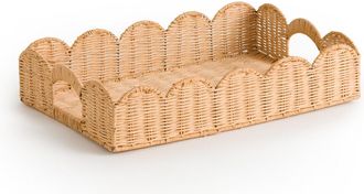 La Redoute Interieurs Rechthoekig dienblad in rotan, Elysia