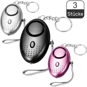 OEM Alarma De Bolsillo Para Mujer, Llavero Con Alarma Personal De 140 Db Con Linterna (3 Unidades) - Crezuo