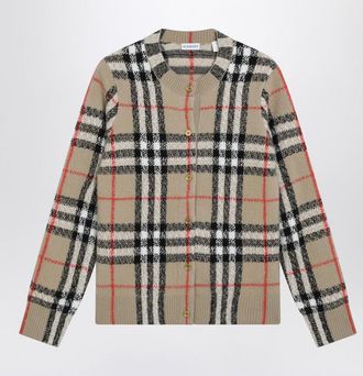 Burberry Check And Cardigan