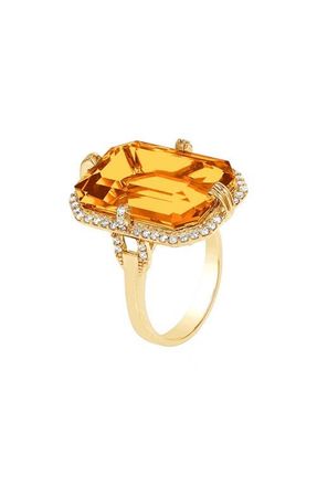 Goshwara Gossip Emerald Cut Ring in Yellow at Nordstrom, Size 7