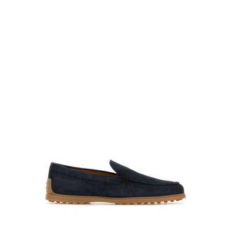 Tod's Tods, Loafers, male, Blue, Size: 10 1/2 US Suede Slip-On Loafer