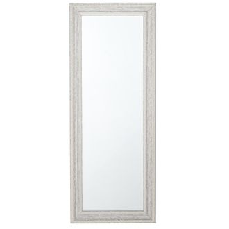 Beliani Beliani - Espejo De Pared Beige Con Plateado 50 X 130 Cm Vertical Sal&oacute;n Dormitorio Acabado Elegante Vertou