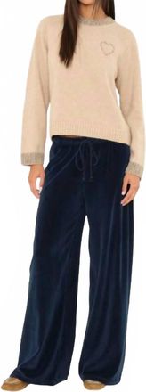 Xirena Manon Velour Pant In Sapphire