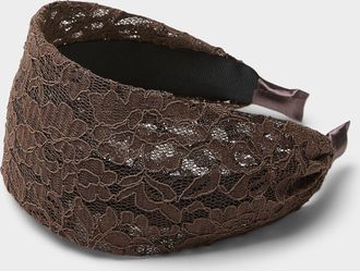 Simons Womens Floral lace wide headband