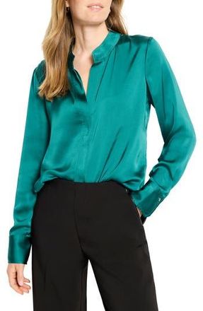Nic+Zoe Day Gloss Button-Up Shirt in Pine at Nordstrom Rack, Size X-Large