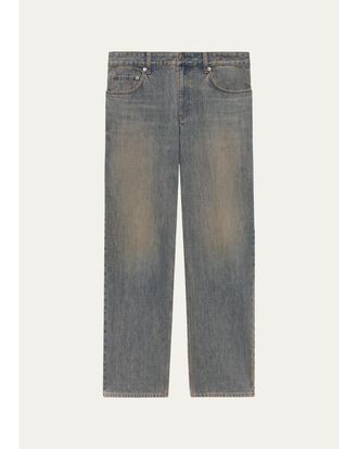 Helmut Lang Mens Vintage Wash Straight-Fit Jeans