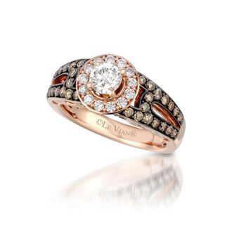 Le Vian Ladies Bridal Rings set in 14K Strawberry Gold