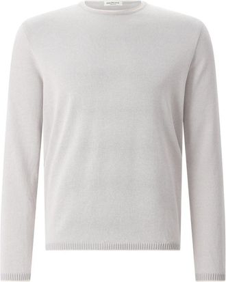 Phil Petter Rondgebreide trui - Heren - Ronde hals truien - Grijs - 2XL - Katoen - Truien & Vesten