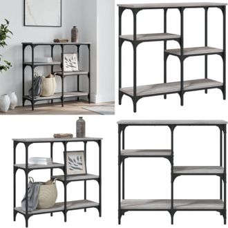 vidaXL Tavolo Consolle Grigio Sonoma 80x29x75 cm in Legno Multistrato - Tavolino da ingresso - Tavolo da soggiorno