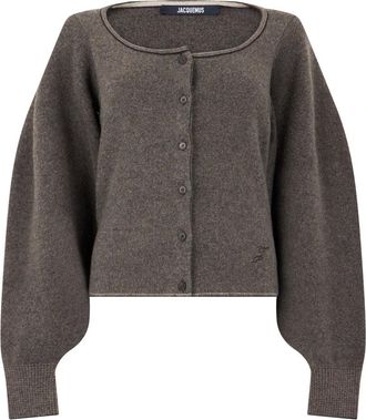 Jacquemus C&aacute;rdigan con cuello redondo y botones - Knitwear - Mujer - Marr&oacute;n - XS