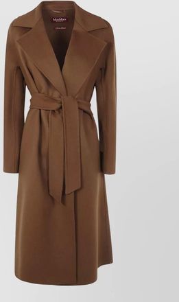 Max Mara wool silk cashmere belted coat