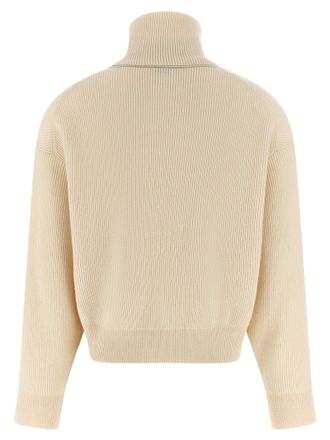 Brunello Cucinelli Womens White Virgin Wool Cardigan Clothing