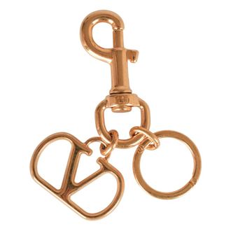 Valentino Garavani Keyrings, female, Yellow, Size: ONE SIZE Signature Key-ring Metal