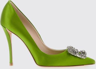 Roger Vivier Décolleté Roger Vivier in raso con applicazione gioiello