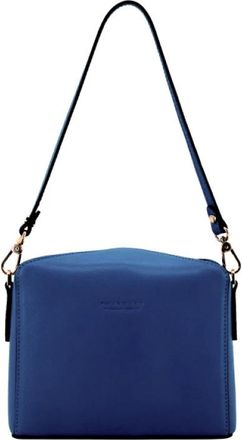 Pourchet Cassetta Leren Schoudertas - Dames - Schoudertassen - Blauw - ONE Size - Leer - Tassen
