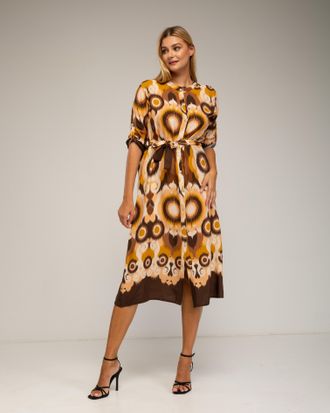 Tantra Midi shirtjurk met etnische print
