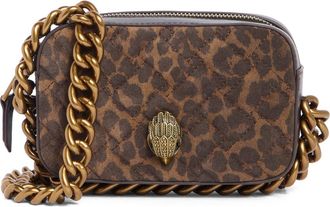 Kurt Geiger Kensington Small Leather Camera Bag in Dark Brown Com at Nordstrom Rack
