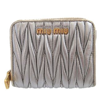 Miu Miu Pre-owned Miu Miu Matelasse Nappa Coin Pouch Ladies 2OTA8NEXV05TZGX5