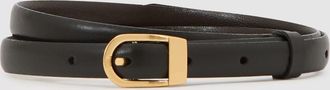 Reiss Black Leather Mini-buckle Belt, XL