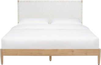 Safavieh Couture Cassity Leather Headboard Bed