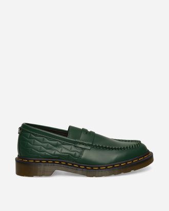 Dr. Martens Wasted Youth Penton Leather Loafers Green