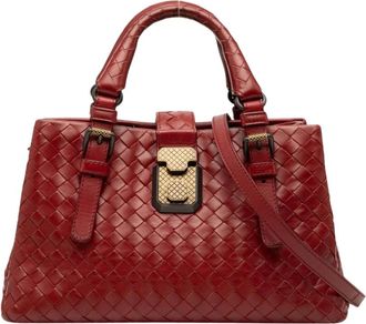 Bottega Veneta Pre-owned Handbags, female, Red, Size: ONE SIZE Pre-owned Leather Top Handle Bag