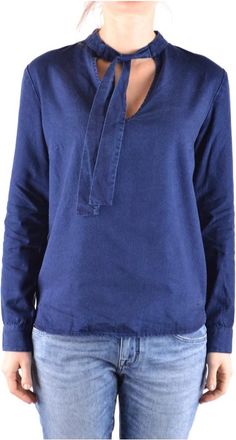 Jacob Cohen Stijlvolle Blouse - Dames - Blouses - Blauw - S - Katoen - Overhemden