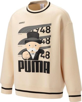 Puma X Staffonly X Monopoly Logo Sweatshirt Beige 539898-86