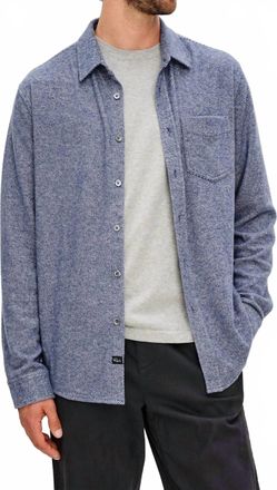 Rails Hawke Shirt In Marine Twill