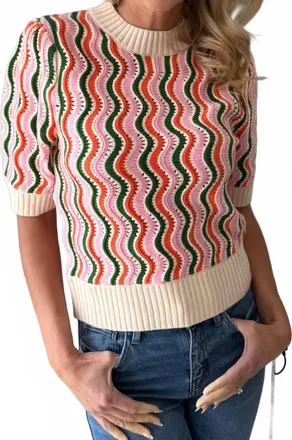 THML Clothing Wren Knit Top In Multi