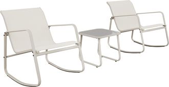 Happy Garden Mecedora De 2 Plazas De Textileno Beige Tenerife