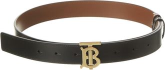 Burberry Logo Reversible Leather Belt