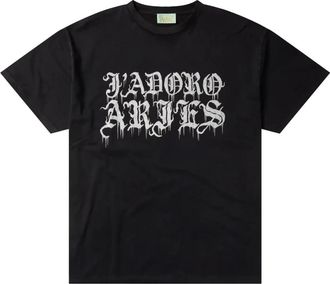 Aries Faded Gothic Jadoro S/S Tee - Heren - T-shirts - Zwart - M - Katoen - Tops