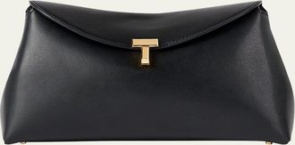 Toteme T-Lock Clutch in Palmellata Leather