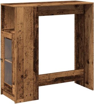 vidaXL Vidaxl - Bar Table with Racks Old Wood 101x40x103.5 cm Engineered Wood