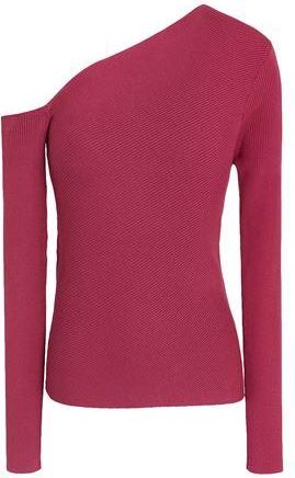 8 by YOOX VISCOSE BLEND COLD SHOULDER LONG SLEEVE TOP