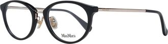 Max Mara Ronde Plastic Optische Monturen - Dames - Brillen - Zwart - ONE Size - Accessoires