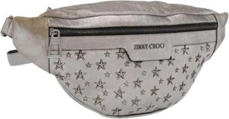 Jimmy Choo London Pre-owned Body Bag - Dames - Vintage Heuptassen - Grijs - ONE Size - Leer - Vintage